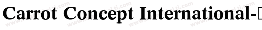 Carrot Concept International字体转换